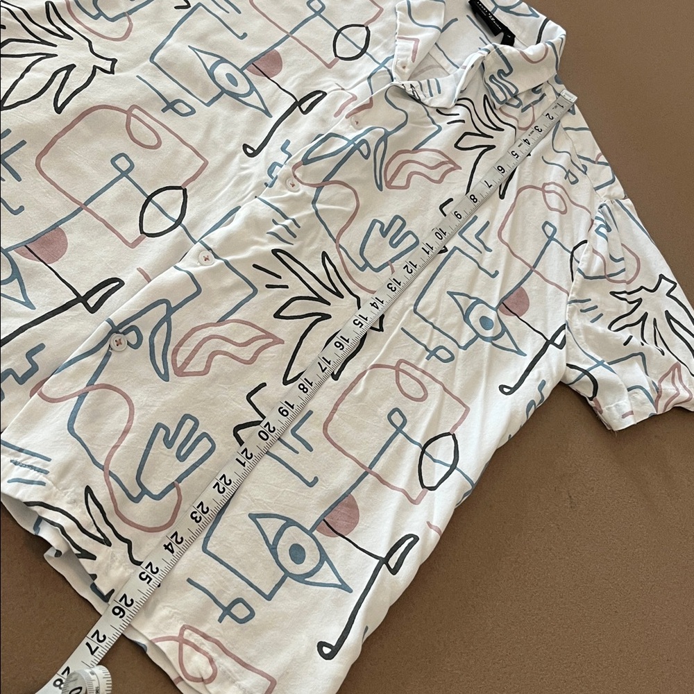 Level Ten Design Abstract Patterned Casual Button… - image 6